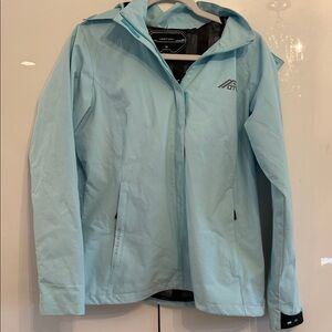 Otu Light Blue Women's Waterproof Light Jacket with Hood